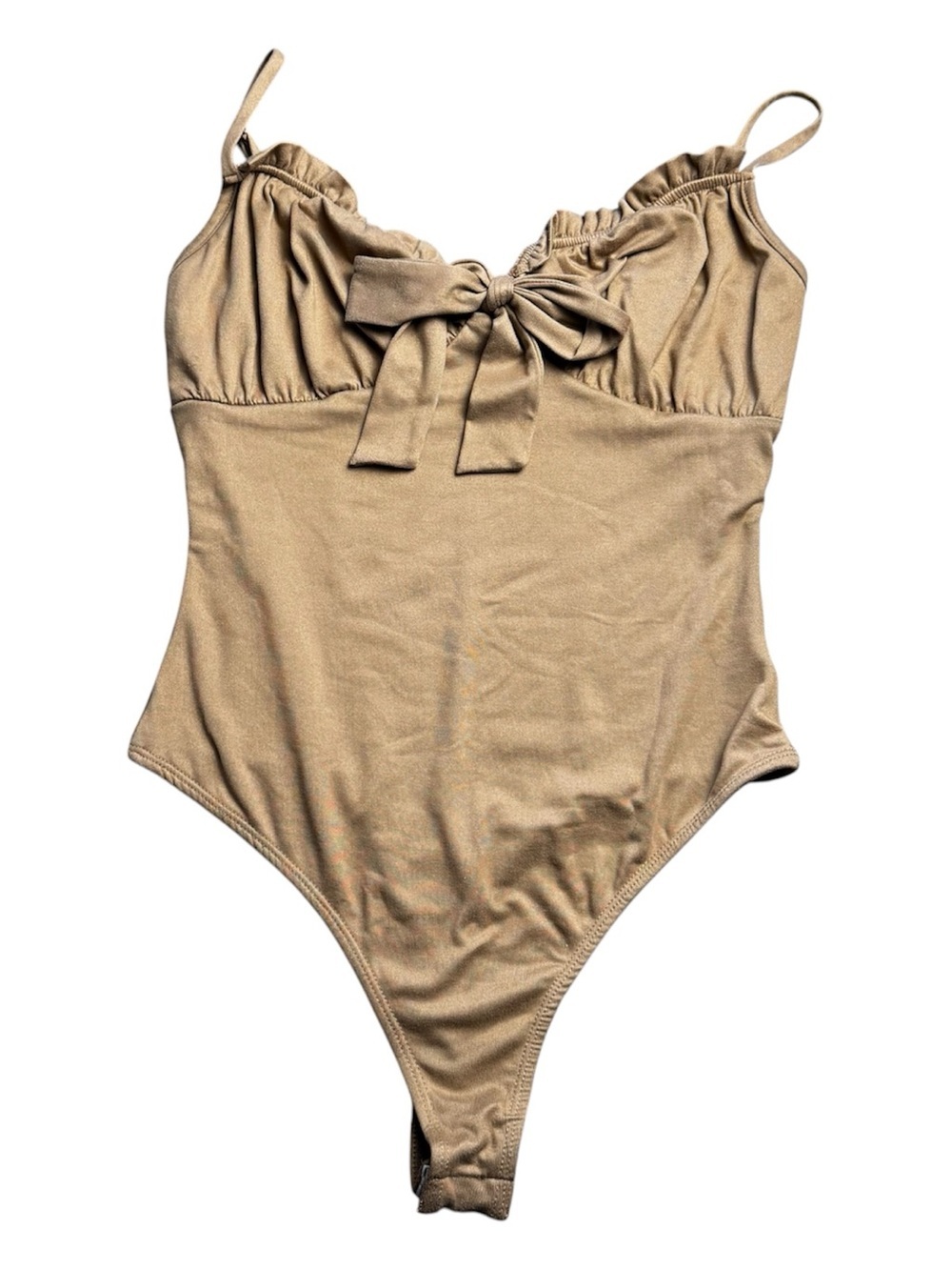 Lulus Brown Bodysuit with Bow